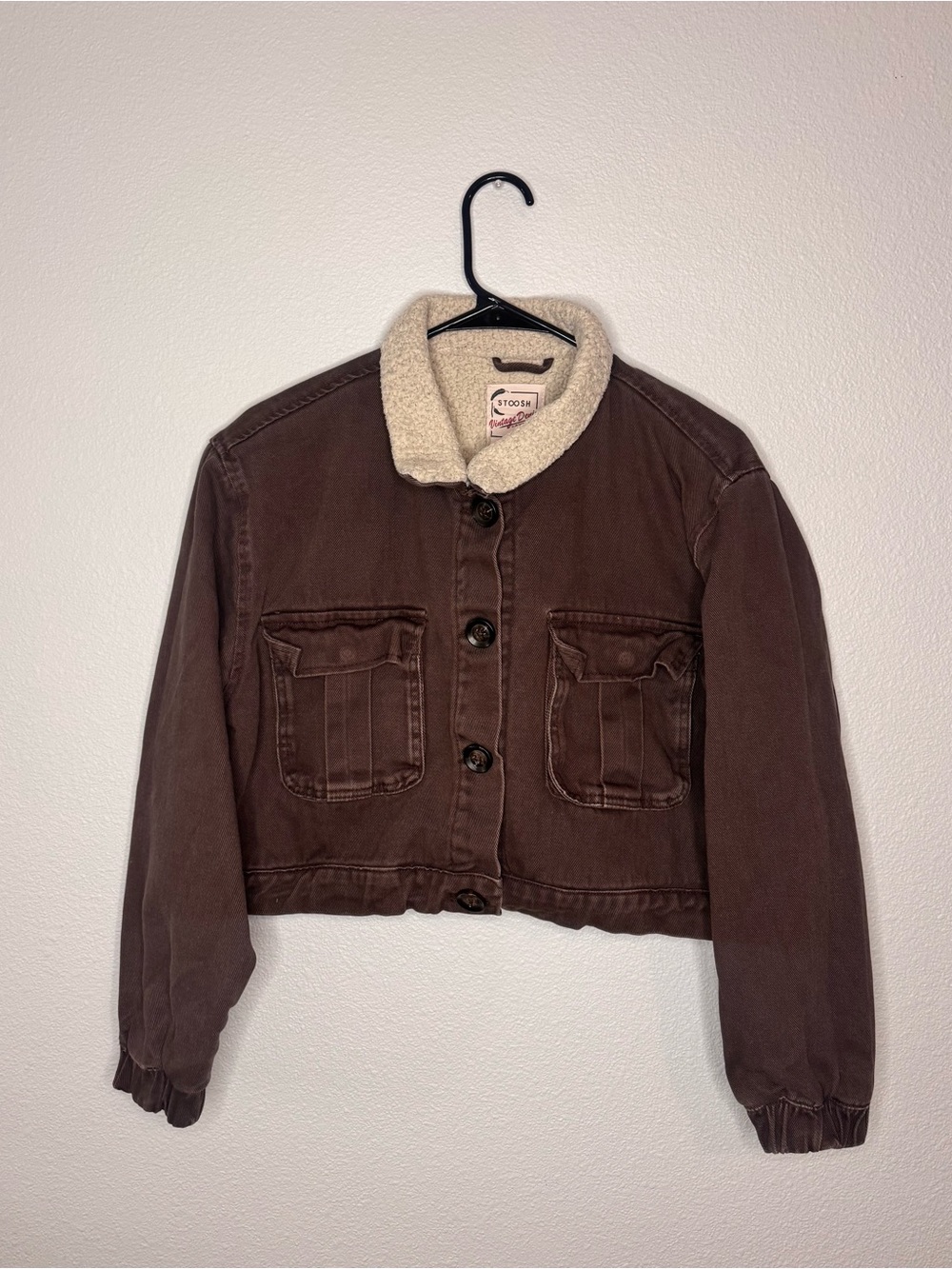 Stoosh vintage denimo jacket Large- Brown
